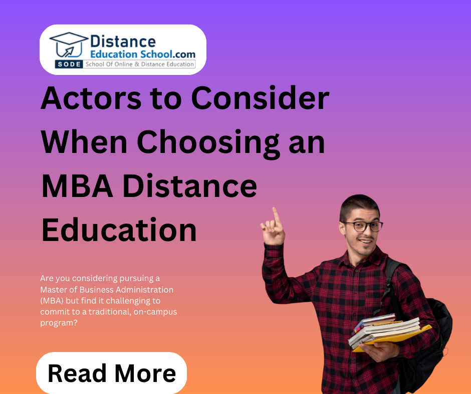 Distance Learning MBA