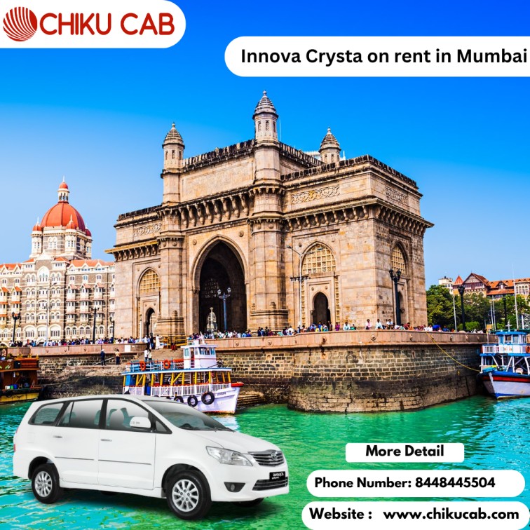 Experience Comfort and Style with Innova Crysta on rent in Mumbai
