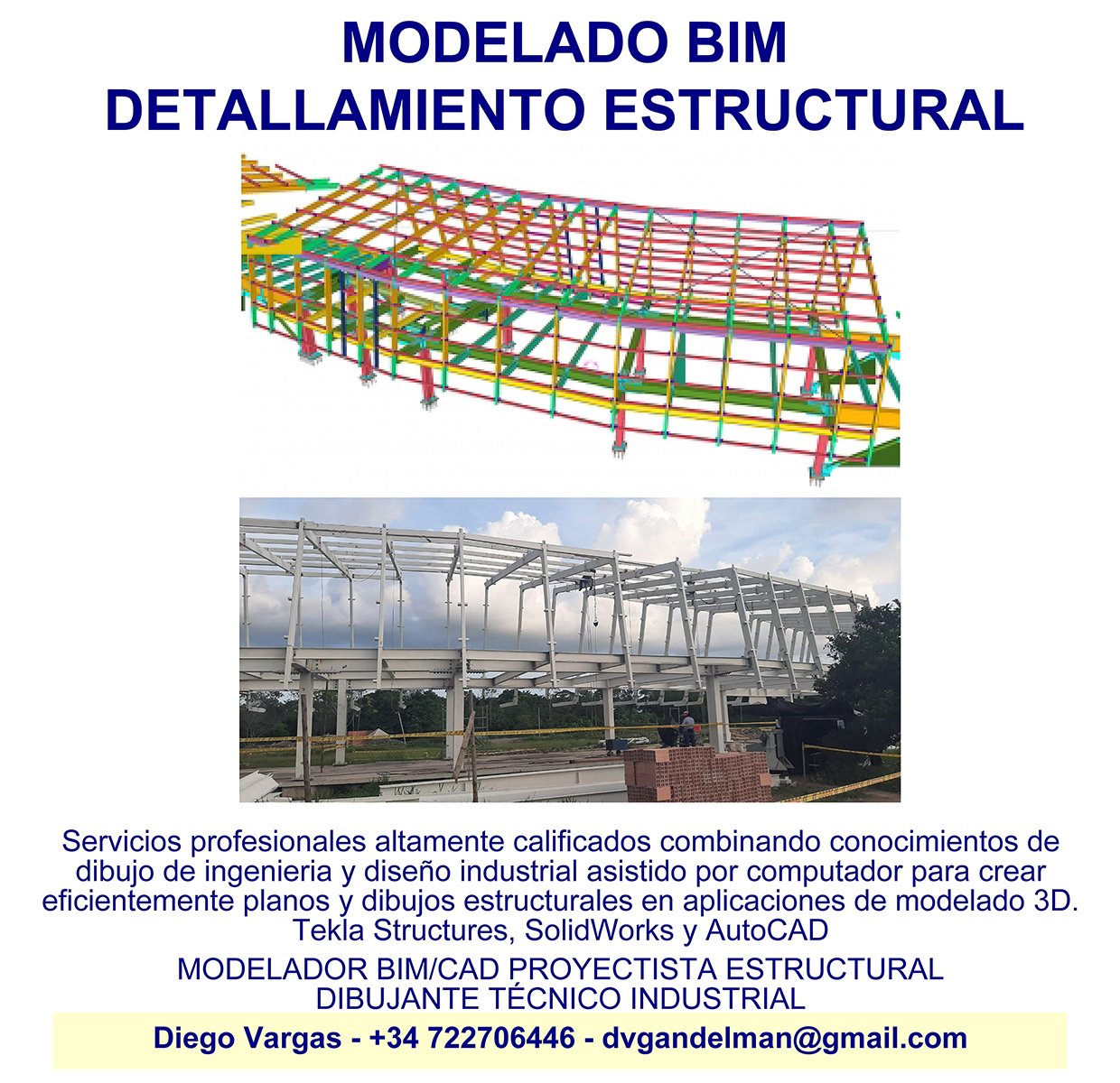 MODELADO BIM/CAD SENIOR - TEKLA STRUCTURES/AUTOCAD