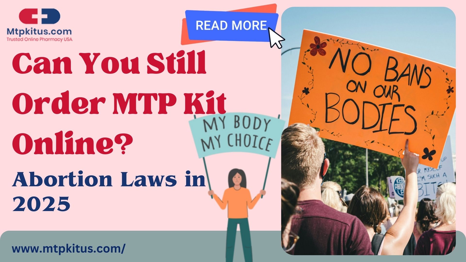 Abortion Laws in USA 2025: Buy MTP Kit Online USA
