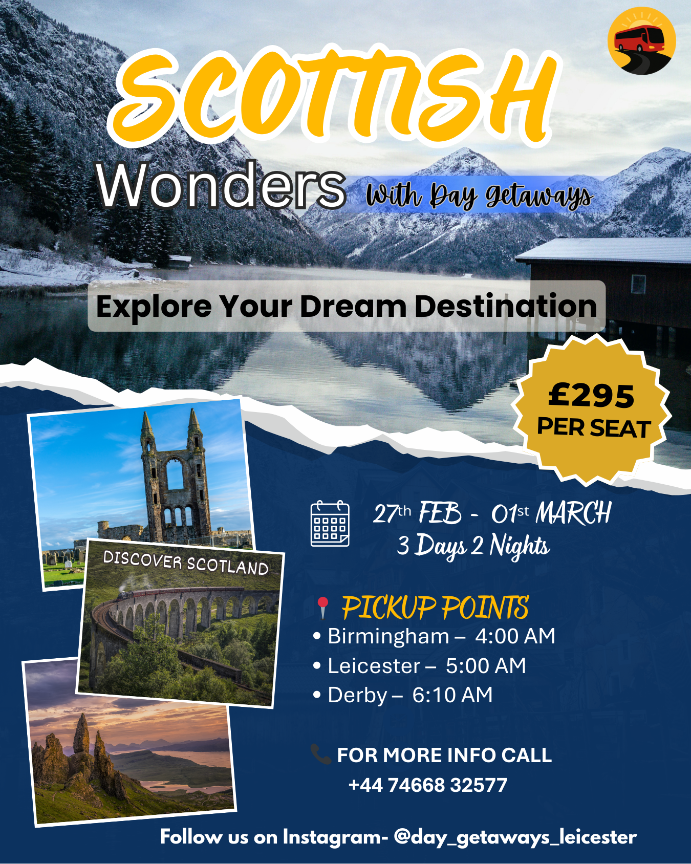 Contact DayGetaways for Luxury UK Day Trips Today