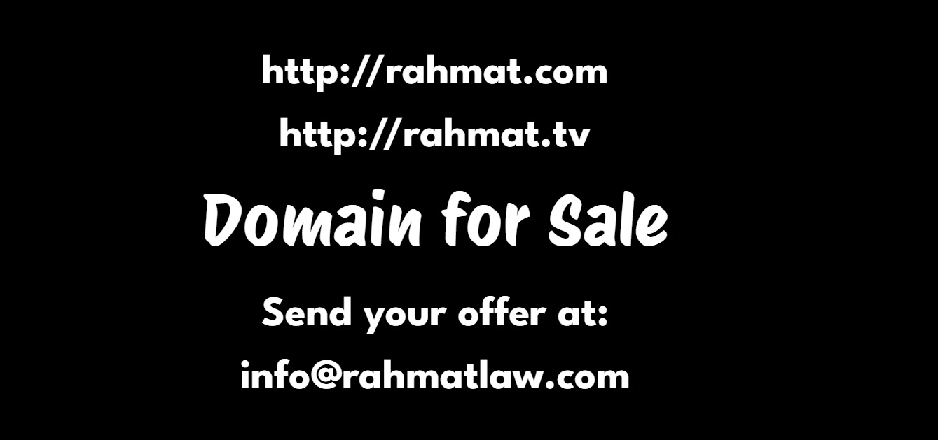 Domain for Sale - http://rahmat.com