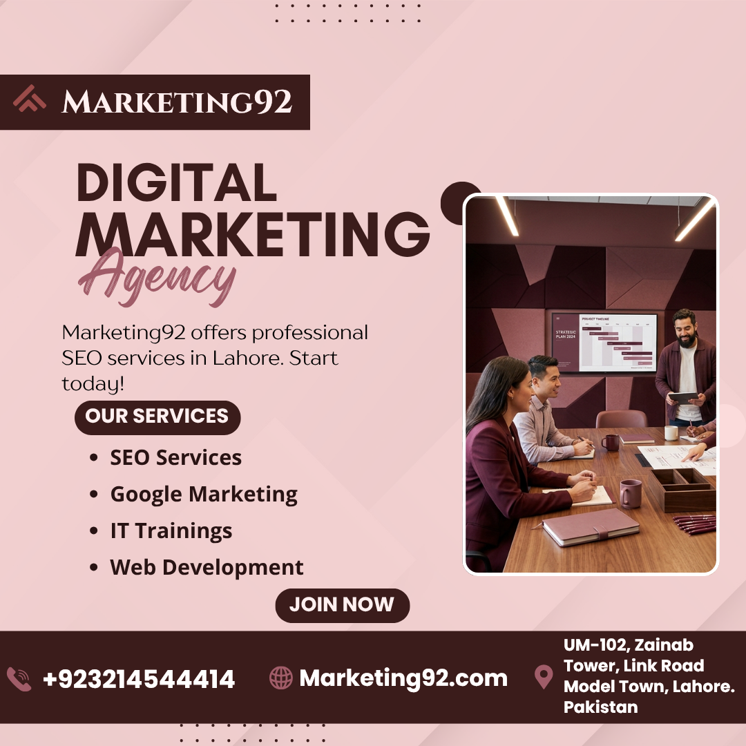 Top-Rated SEO Experts in Lahore | Marketing92
