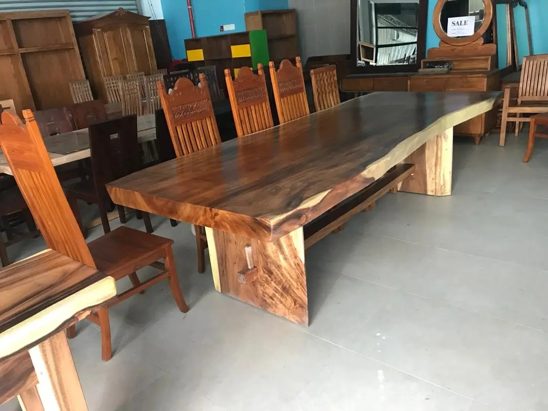 Premium Teak Dining Set Malaysia – Luxury Solid Wood Dining Furniture