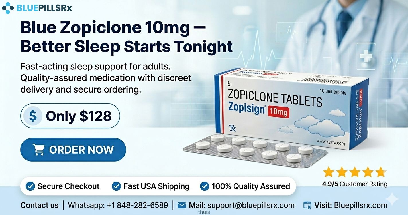 Blue Zopiclone 10mg Tablet Trusted in Illinois
