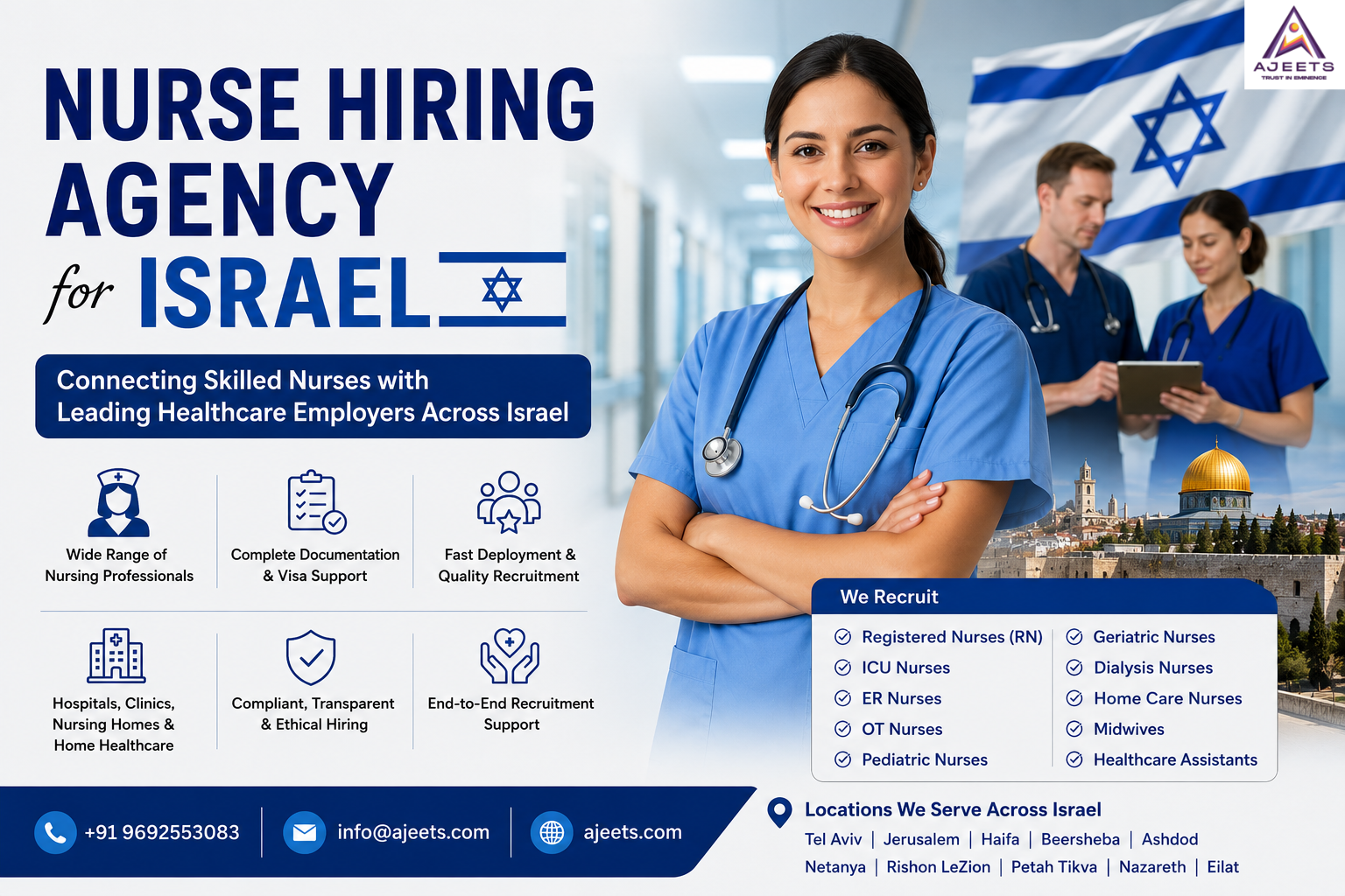 Nurse Hiring Agency for Israel – Trusted Healthcare Recruitment Partner
