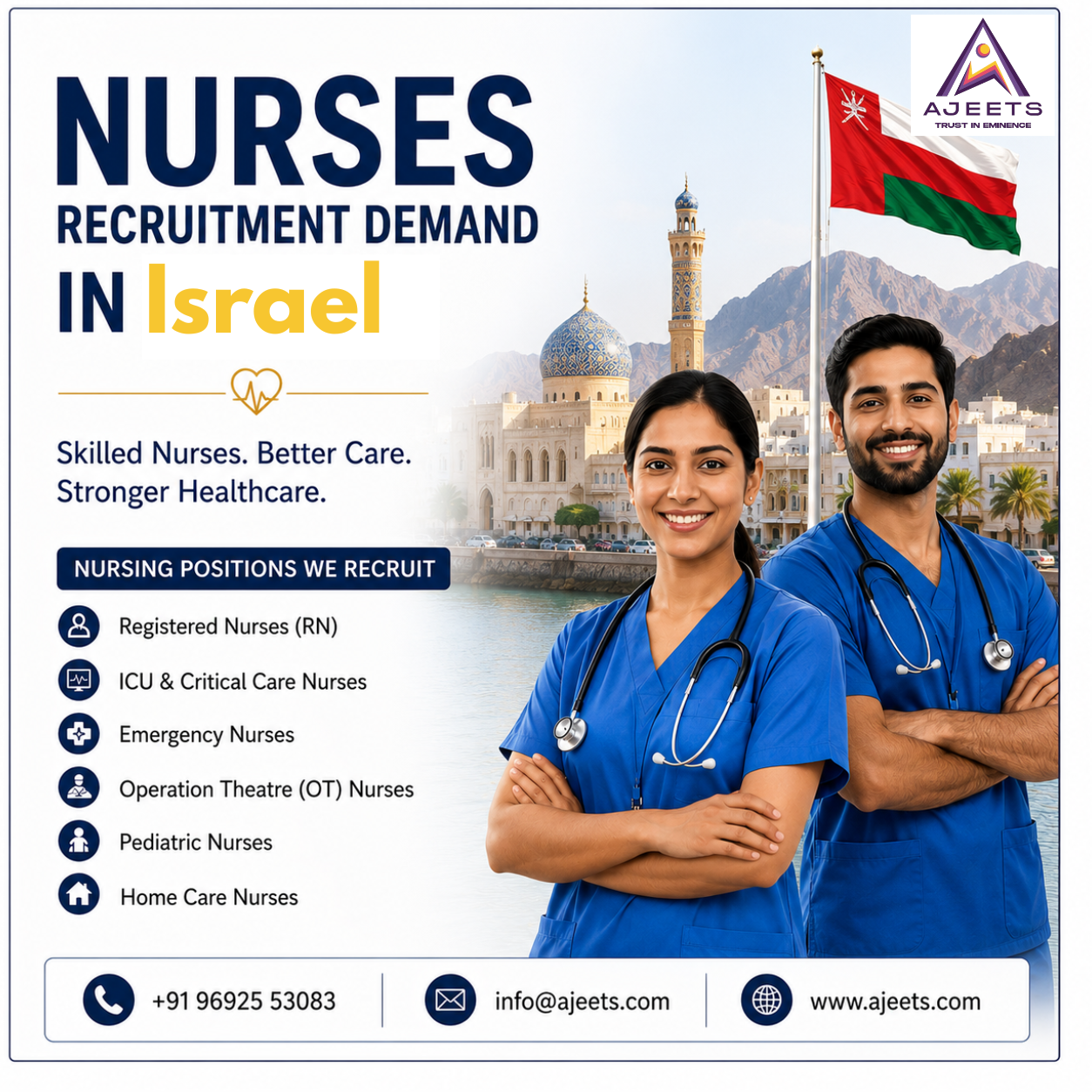 Nursing Recruitment Agency for Israel Healthcare Employers