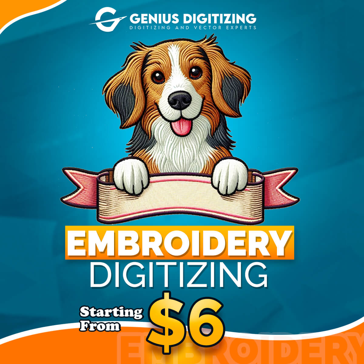 Title: Professional Embroidery Digitizing Services | Genius Digitizing