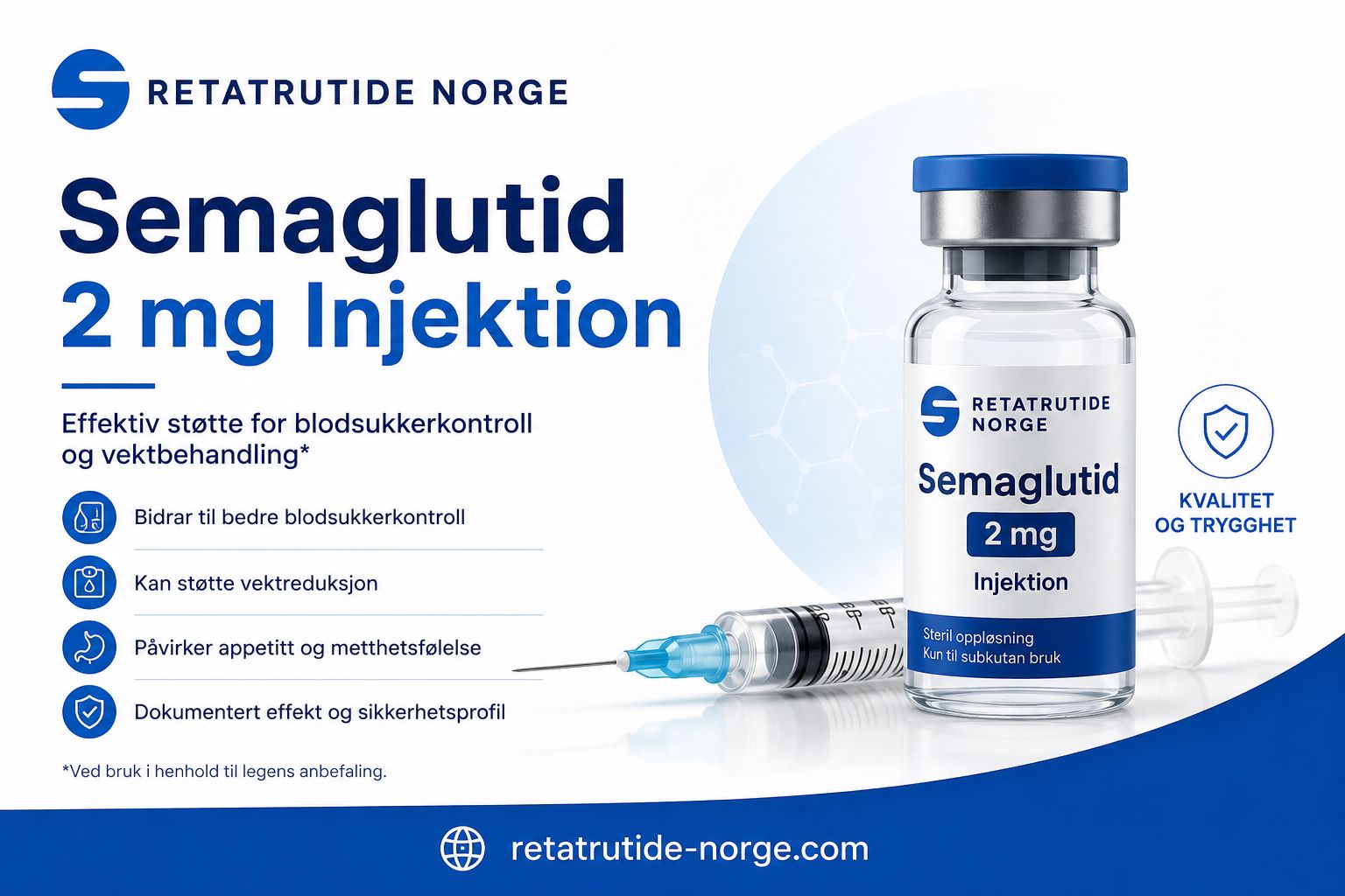 Semaglutid 2 mg injeksjonsvæske