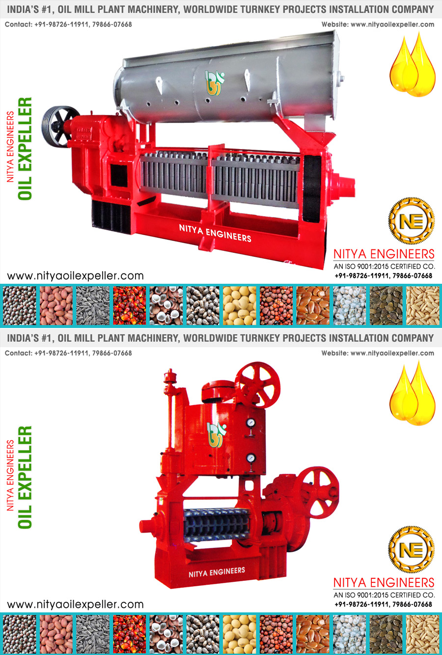 oil expellers, oil mill machinery, edible oil plant machinery, oil plant machines, oil press machines, oil mill Equipments & Spares in india +91-9872611911 https://www.nityaoilexpeller.com