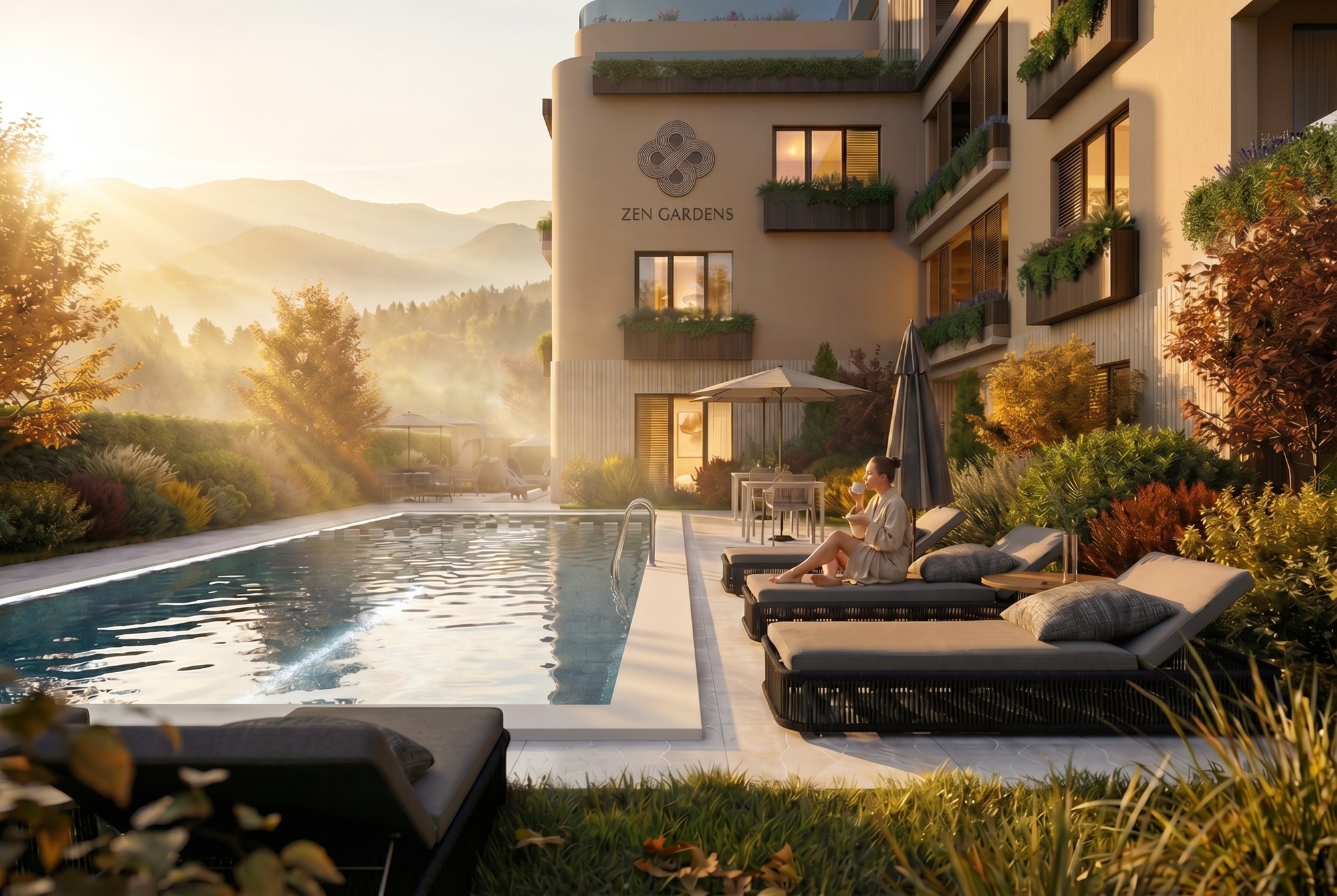 Zen Gardens - Apartment 72 sqm in Bar, Montenegro