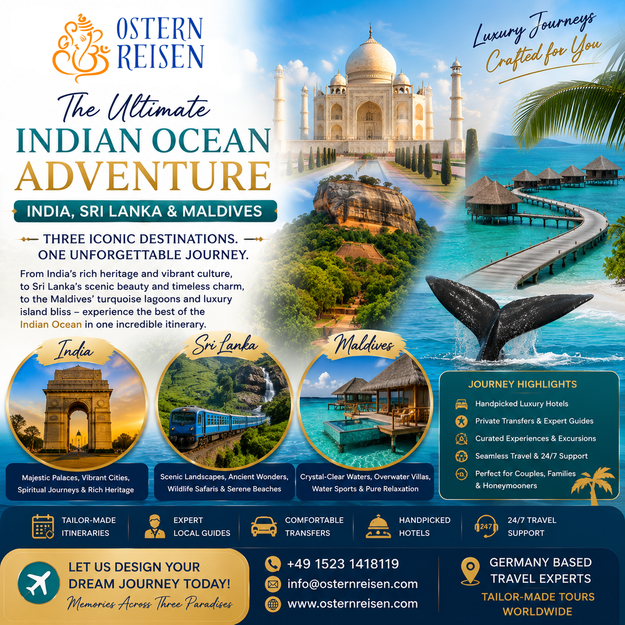 Luxury Travel Agency in Germany for Tailor-Made Luxury Holidays