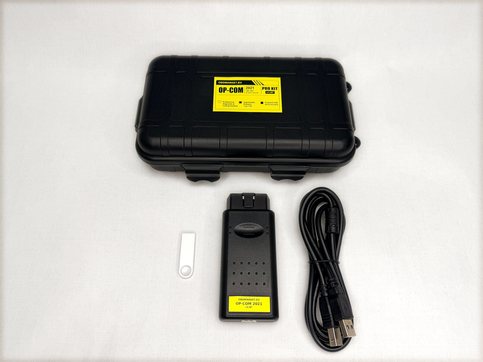 OP-COM Opel diagnostics: four complete kits, Riga stock
